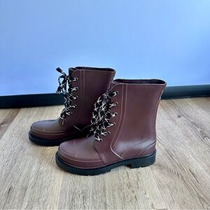 Cougar Stylish Brown Lace-Up Women's Boots (Waterproof)